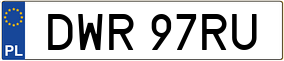 Truck License Plate